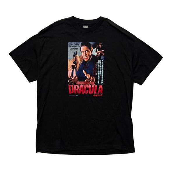 VTG 90s Horror Of Dracula X One X Productions Movie Promo Black T-Shirt XL - Picture 1 of 4